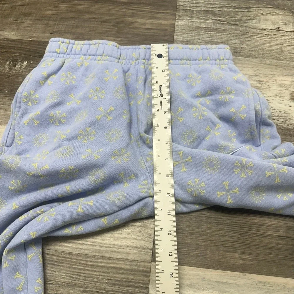 Nike Joggers‎ Baby Blue Yellow Sun AOP Women's XS Sporty Athleisure Sweatpants